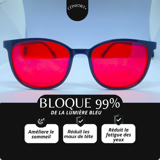 confort+™ Lunettes anti-lumière bleue pour étudiants en informatique.